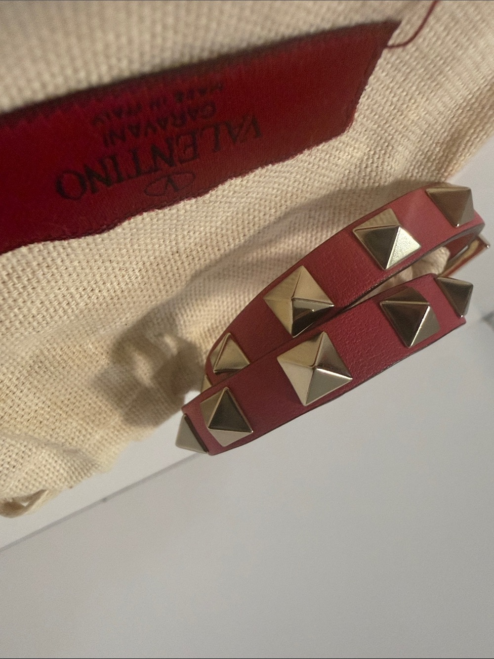 Valentino Garavani Rockstud Double Wrap Bracelet - Picture 3 of 9
